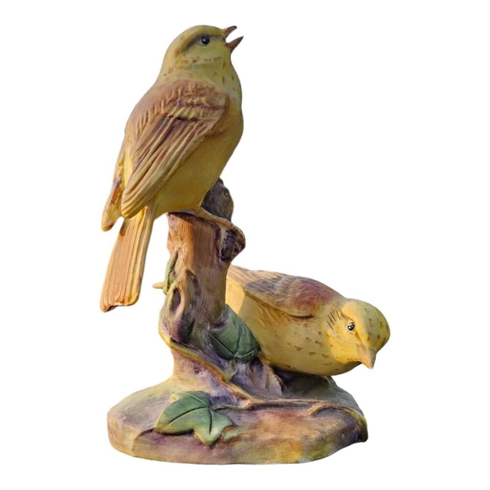 VTG Royal Worcester Yellow Hammers Bird Porcelain Figurine